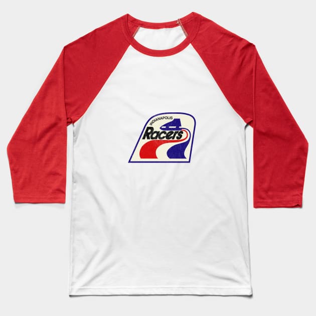 Vintage Indianapolis Racers Hockey 1977 Baseball T-Shirt by LocalZonly